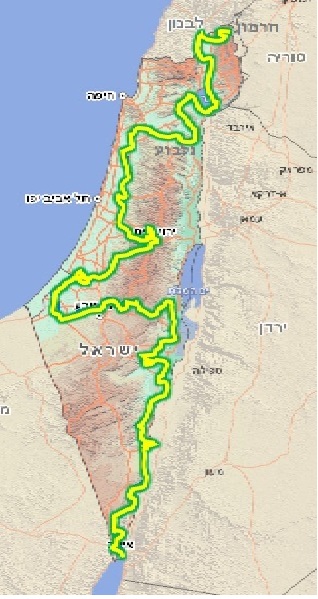 השביל בצהוב וירוק